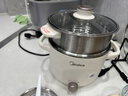 美的（Midea）电煮锅 0涂层不锈钢 宿舍小电锅 多功能家用宿舍泡面小火锅 2.6L蒸煮一体电热锅 XZC2066G 配蒸笼 实拍图