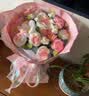 Roselita针织花束混搭玫瑰花结婚纪念日生日礼物结婚送女朋友闺蜜实用高档 实拍图