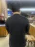 布恩普【两件装】夏季短袖t恤男韩版ins潮流宽松青少年五分半袖体恤男 Mi1黑色+MP2白色【主图款】 4XL【建议体重165-180左右】 实拍图