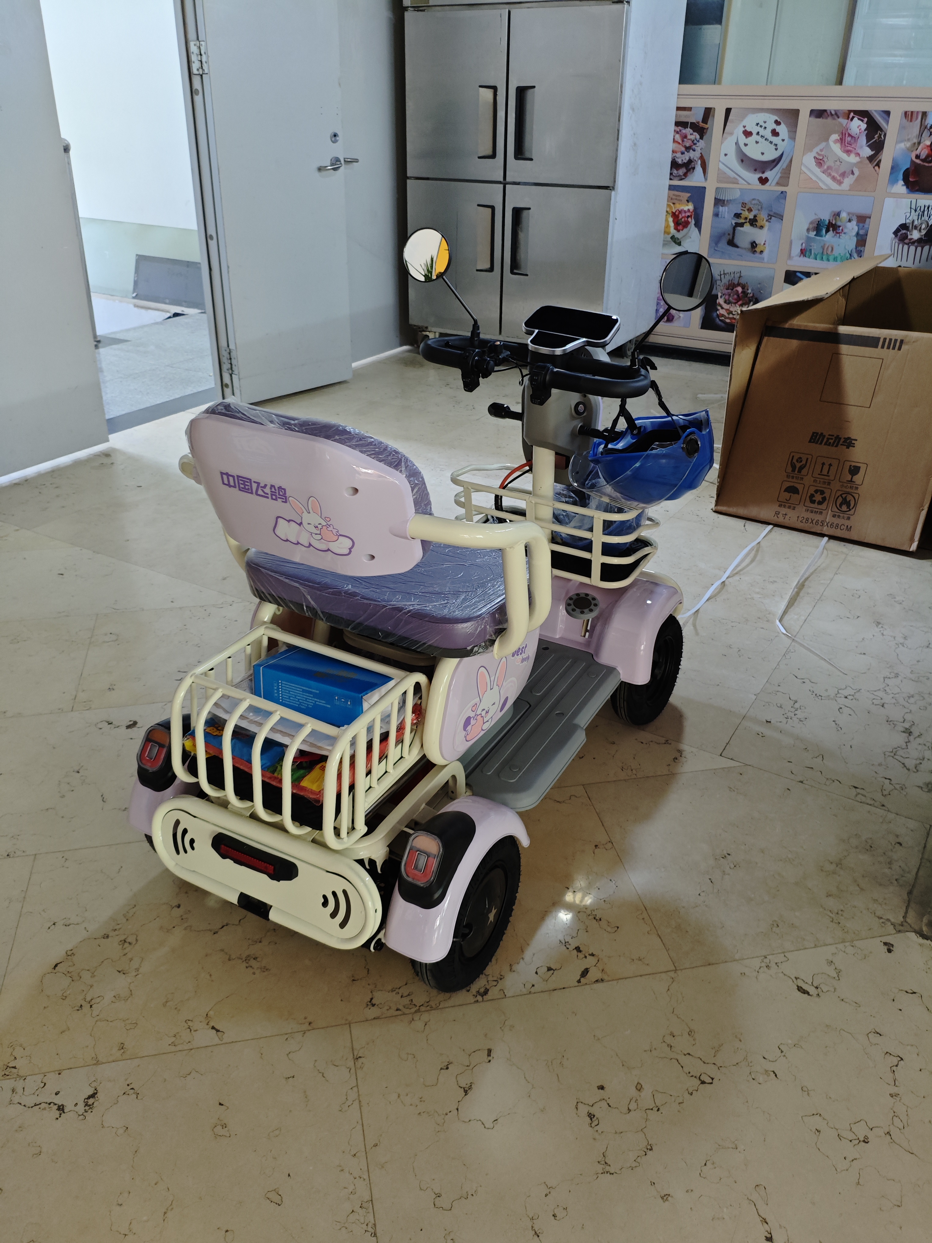 飞鸽四轮老年电动车老人代步车电动车四轮最新款高端景区观光车 【国标好电池】600W60V25AH石墨烯约65公里 实拍图