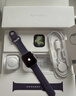 Apple/苹果 Watch S11 智能手表GPS款46毫米银色铝金属表壳雾紫色运动型表带S/M MEVW4CH/B情人节 实拍图