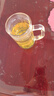 乐美雅玻璃杯咖啡杯泡茶杯子耐高温牛奶杯微波炉可用把杯320ml*2 实拍图