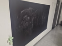 秀艾迪黑板墙贴纸绿板白板贴 家用儿童房涂鸦墙画画教学办公 加厚可擦可移除可裁剪自带背胶教师练粉笔字 黑板贴--无磁加厚 120*200cm 实拍图
