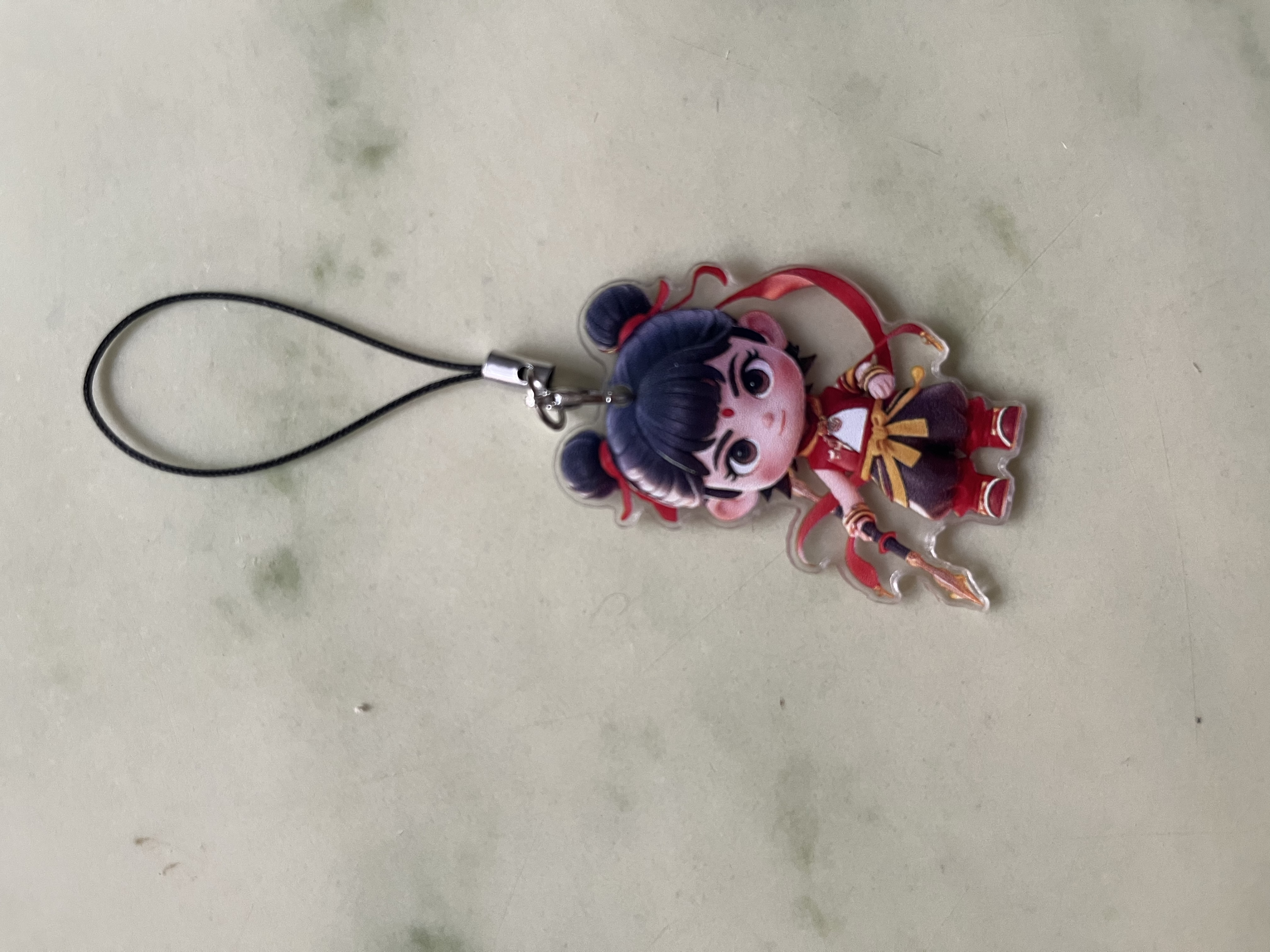 藕饼cp挂件哪吒2魔童闹海卡通动漫高颜值手机链哪吒教丙书包挂饰 红色哪吒 实拍图