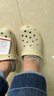 CROCS卡骆驰厚底云朵洞洞鞋|206750 骨白色-2Y2 36/37(230mm) 实拍图