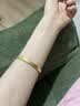 六福珠宝一生一世黄金手镯碎碎冰光影金足金结婚礼物 计价 54mm-约13.14克 实拍图