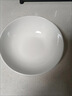 7英寸纯白霜月盘牛肉面餐具碗创意商用家用大汤碗釉彩简约高级碗 7英寸纯白横纹碗【1只装】 实拍图