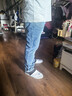 真维斯（Jeanswest）牛仔裤男春夏季薄款2026新款天丝舒适修身直筒高端潮牌休闲裤子男 蓝色【棉弹常规】 38 码(2尺9) 【建议175-190斤】 实拍图