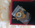 珍尚银中国黄金520送女朋友礼物平安扣银项链女款玉吊坠生日送老婆S925 实拍图