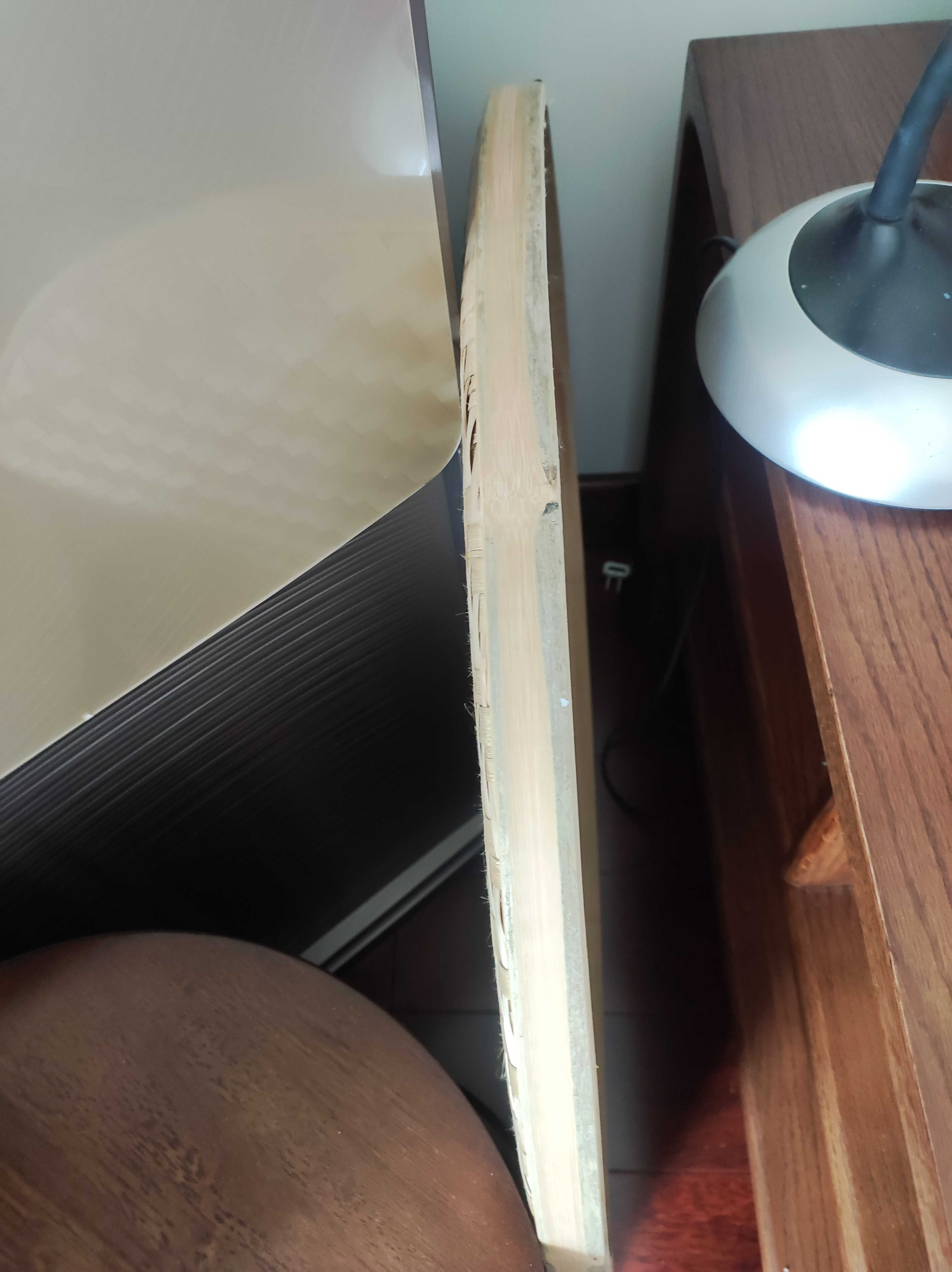 极景竹簸箕筛子 竹青款72cm 竹制品家用圆簸箕竹匾晾晒绘画装饰道具 实拍图