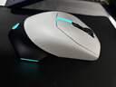 外星人（Alienware）AW610M无线游戏鼠标350小时长续航双模充电RGB灯效人体工学 节日礼物电竞鼠标 白色 实拍图