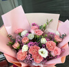 馨仪鲜花速递玫瑰向日葵康乃馨花束生日礼物全国同城配送 康乃馨玫瑰混搭花束 实拍图