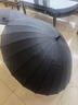美度（MAYDU）长柄雨伞大号加固加厚结实抗风伞男士手动长把直柄雨伞黑M5003 实拍图