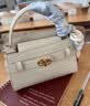 CHARLES&KEITH鳄鱼纹凯莉包手提斜挎婚包包女包生日520礼物CK2-50270880-1 Ivory象牙色 S 实拍图