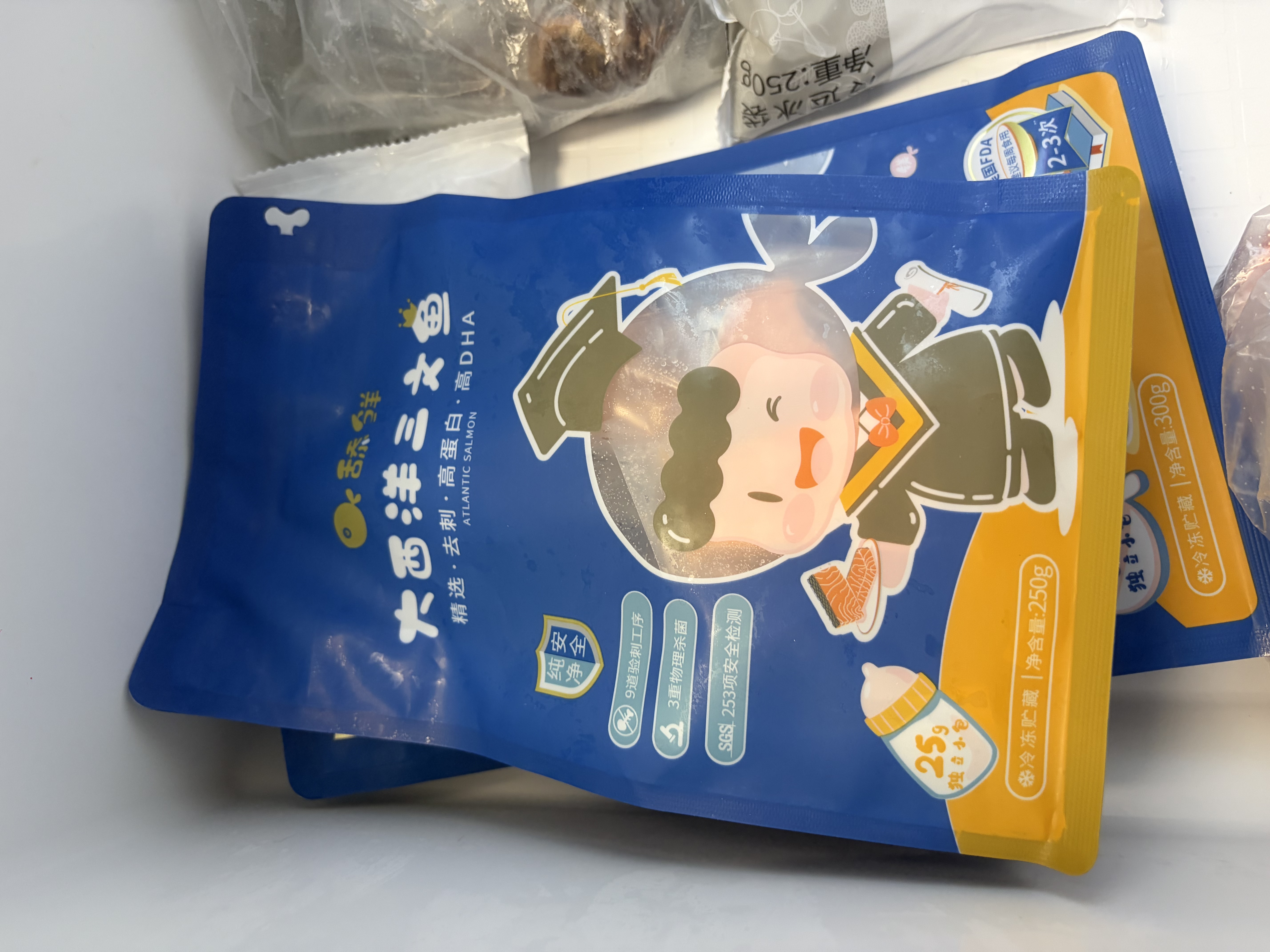 舔鲜 龙利鱼纯肉装 【无骨无刺】新鲜独立装非巴沙鱼宝宝辅婴食儿健康 纯净双蛋白组合 | 去刺真龙利鱼*1+大西洋三文鱼*1 实拍图