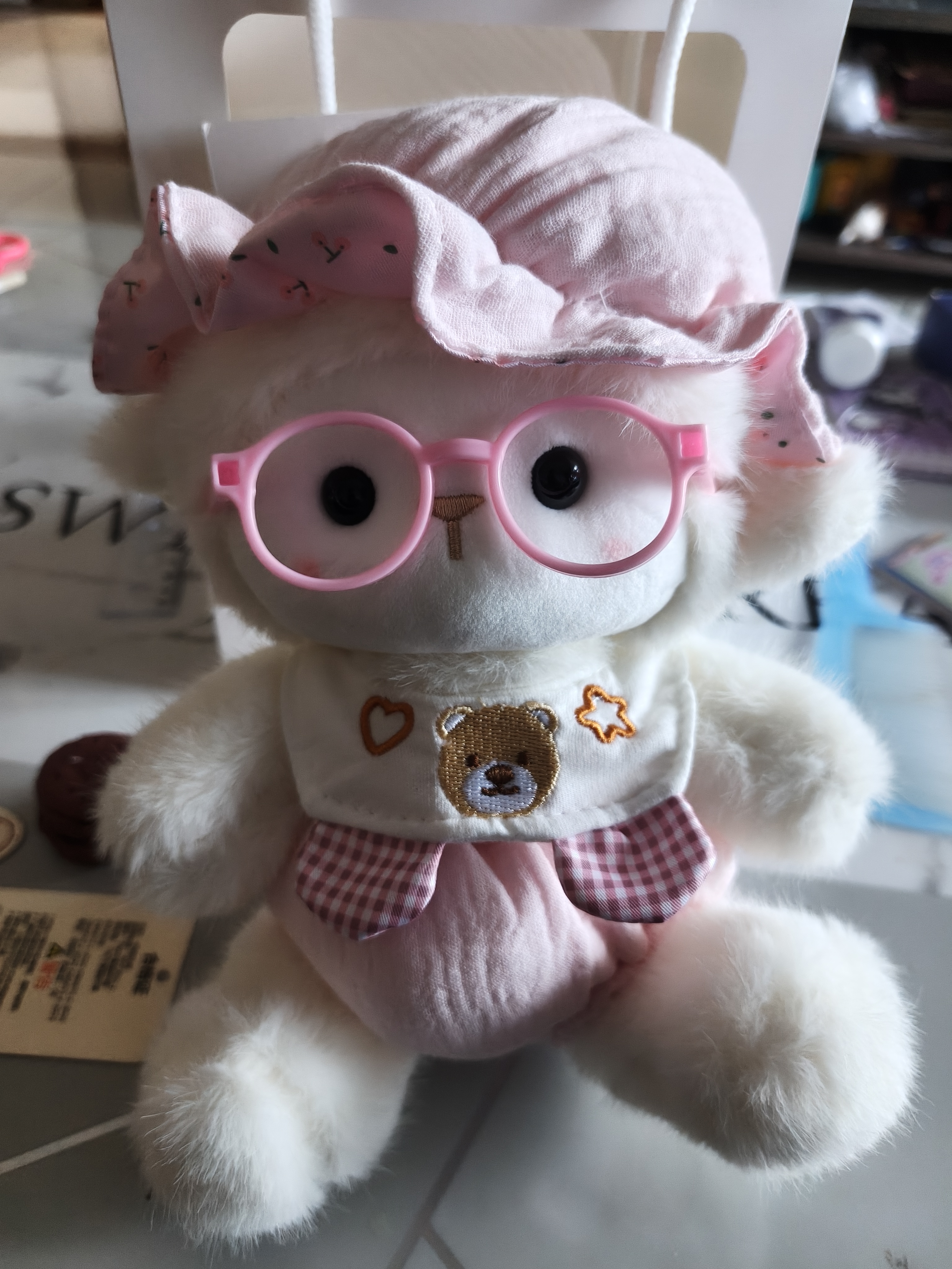 熊猫熊小羊玩偶娃娃公仔毛绒玩具女孩生日礼物女生送女朋友儿童睡觉抱枕 实拍图