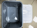 禧天龙塑料收纳箱衣物零食玩具整理箱加厚车载储物箱 24L薄雾蓝1个装 实拍图