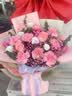 馨仪鲜花速递玫瑰向日葵康乃馨花束生日礼物全国同城配送 康乃馨玫瑰混搭花束 实拍图