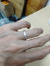 周六福（ZLF）520礼物PT950铂金戒指男女款白金情侣对戒指环爱无止境 14号-3.13g 晒单实拍图