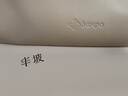 半坡饰族（bampo）【明星同款】女包包新款福瑞方方包头层牛皮大容量轻奢单肩斜挎包 浅灰白【葫芦专属五金】 实拍图
