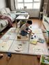 南极人（Nanjiren）夏季冰丝凉席儿童床垫子地垫睡觉打地铺睡垫榻榻米床垫小孩爬爬垫 儿童爬行凉席垫-彩虹兔仔队【防摔防滑·折叠收纳】 180x180（9宫格）厚度1.5公分海绵 实拍图