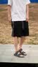 爱步（ECCO）拖鞋男 魔术贴勃肯鞋男士男鞋凉鞋外穿一字带拖鞋 科摩500904 铁灰色50090402013 39 实拍图