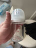 贝亲（Pigeon）新生儿 防胀气宽口径玻璃奶瓶160ml SS号奶嘴 0个月+ AA260 实拍图