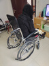 鱼跃(yuwell)手动轮椅车H008B全躺护理带坐便盆餐板钢管手动折叠老人 实拍图