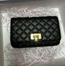 CHARLES&KEITH经典菱格链条小方单肩斜挎包包女包生日母亲节礼物CK2-70160131 Black黑色 小包 实拍图