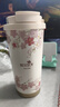 富光拾喜保温杯咖啡杯男女士陶瓷内胆随行杯学生吸管水杯子 白樱花520ml 实拍图