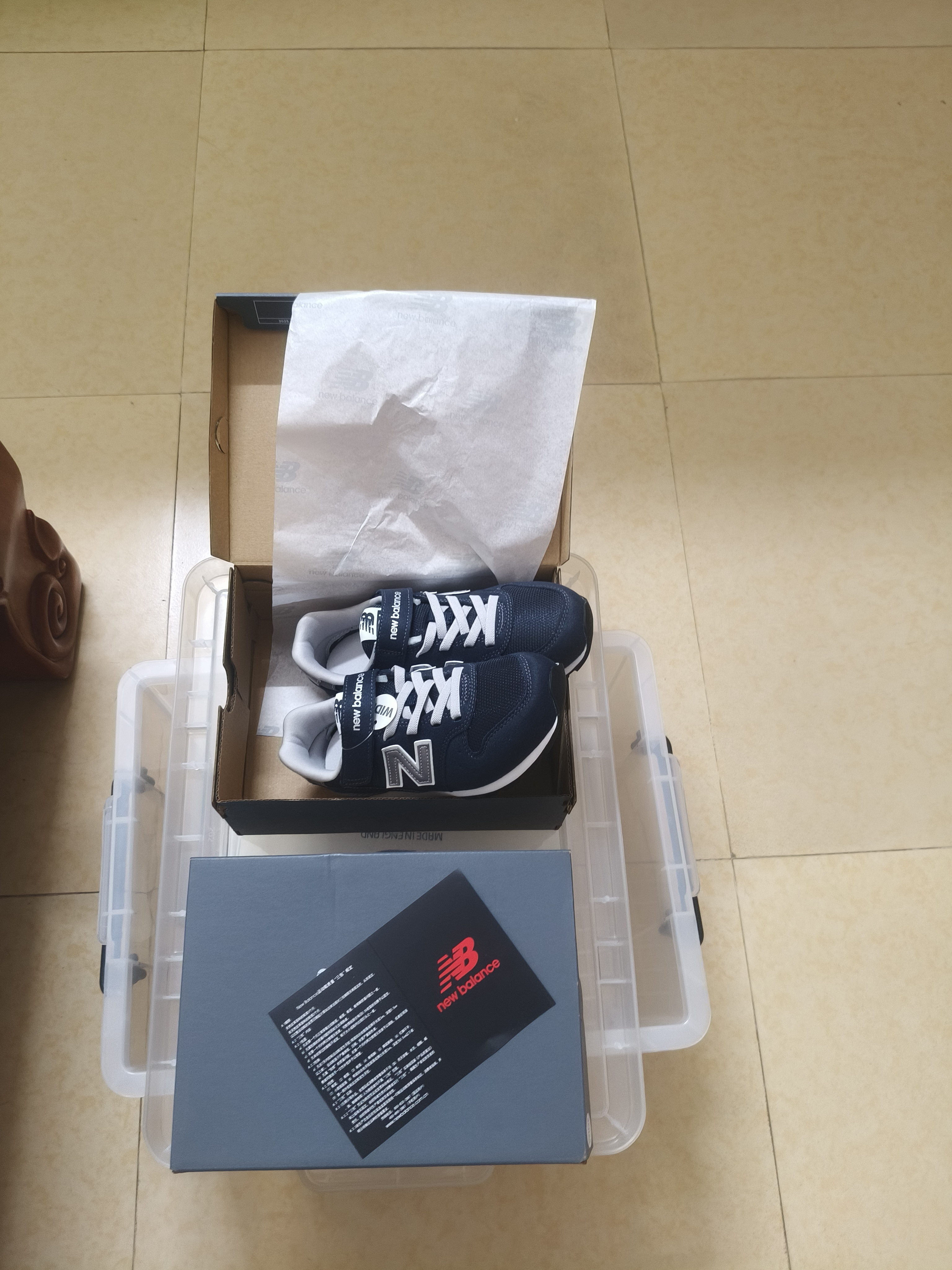 NEW BALANCE中大童鞋 男女童秋季格雷系灰休闲运动鞋996 实拍图