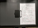 得力（deli）A4横式折页板夹会议夹 加厚硬文件夹板夹 学生诗朗诵签约夹板 试卷收纳夹菜单夹 办公用品深灰5011 实拍图