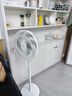 美的（Midea）【品质推荐】七叶轻音柔风电风扇/家用省电落地扇/台式电扇/广角摇头节能宿舍小型风扇 SAE35CA 实拍图