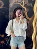 多想余白衬衫女高端纯棉衬衣外套上衣高级感夏季新款洋气白色防晒衬衫 纯棉条纹防晒衬衫 M 建议80-115斤 实拍图