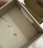 六福珠宝 黄金耳钉栀子花足金耳环520礼物女 计价G01G0027DS 约1.00克 实拍图
