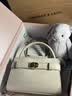 CHARLES&KEITH鳄鱼纹凯莉包手提斜挎婚包包女包生日礼物送女友CK2-50270880-1 Ivory象牙色 S 实拍图