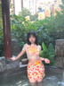 恬饰泳衣女橘色辣妹比基尼带钢圈四件套度假泳装绝美性感女士温泉游泳 橘子树【四件套】 均码 【建议80-115斤】 实拍图