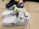CROCS卡骆驰洞洞鞋贝雅洞洞鞋轻便运动鞋耐磨一脚蹬拖鞋休闲鞋|10126 黑色-001 36 /37(220mm) 实拍图