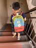 SHUKIKU儿童书包幼儿园一年级书包小学生背包男女生户外旅游双肩包橙红M 实拍图