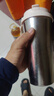 花卜丸纯钛咖啡杯保温杯男女士高档吸管杯泡茶水分离杯节日礼物纯钛杯子 【纯色白盖】带吸管无茶隔520ml 实拍图