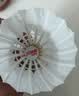 红双喜DHS羽毛球比赛耐打复合软木鹅毛羽毛球12只装EG12 实拍图