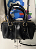 CHARLES&KEITH褶皱包挂手提小方包波士顿包生日礼物送女友CK2-30671820 Black黑色 S 实拍图