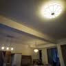 三洛（SANLUO）美式全铜吸顶灯led卧室灯欧式简约餐厅灯半吊款主卧书房灯具X3028 6头直径60cm+LED三色灯泡 实拍图