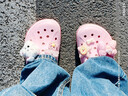 CROCS卡骆驰贝雅卡骆班洞洞鞋轻便耐磨拖鞋一脚蹬休闲鞋|205089 芭蕾粉/糖果粉-6TG 37 /38(230mm) 实拍图