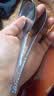 复古式锤点勺子不锈钢锤纹勺家用加厚餐勺儿童吃饭勺高颜值甜品勺 2支装 实拍图