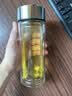 富光玻璃杯双层带茶隔大容量水杯 高档商务泡茶杯 高硼硅杯子500ml 实拍图