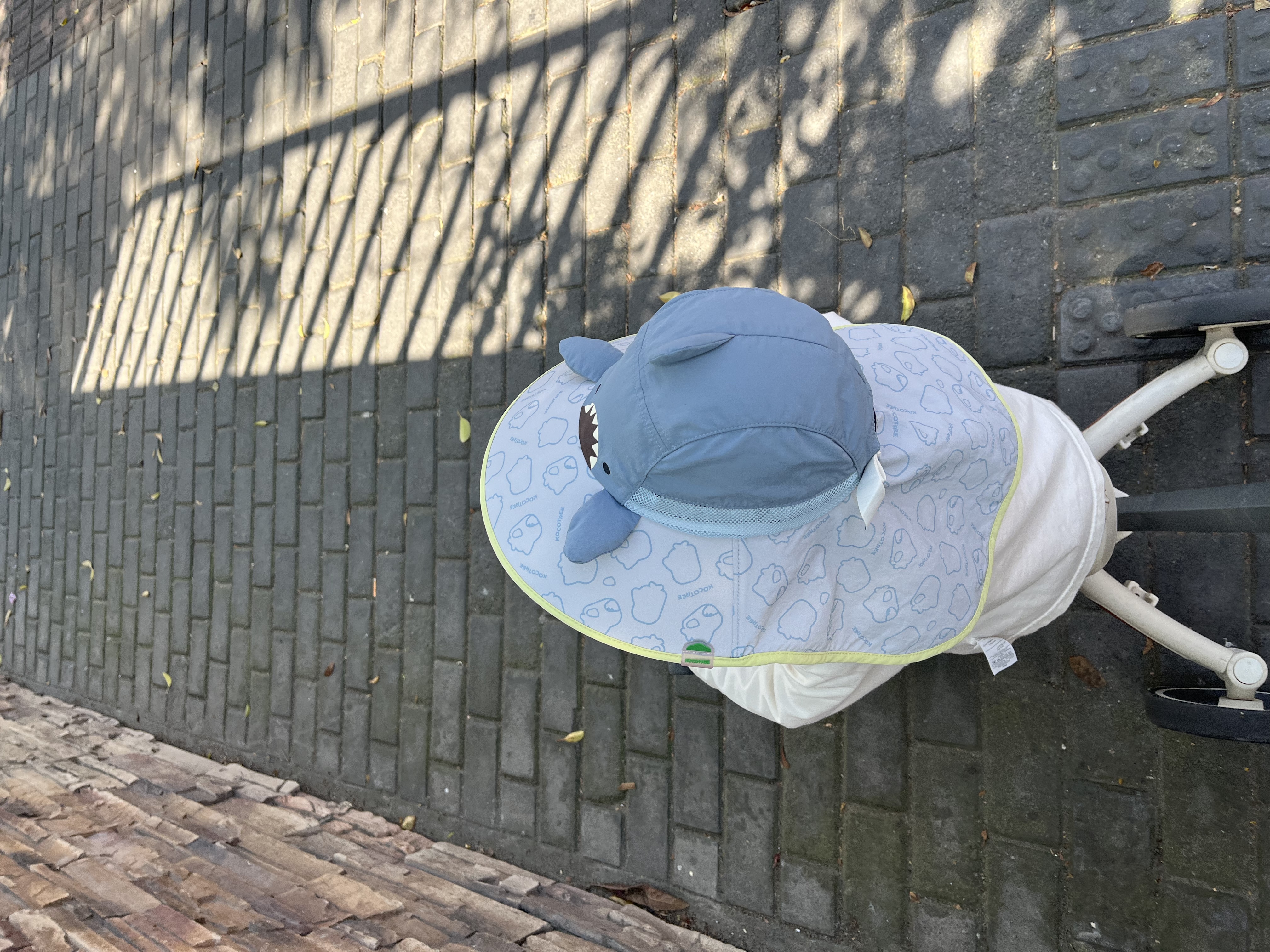 Kocotreekk树宝宝防晒帽防紫外线婴童护颈大披肩帽夏季卡通 实拍图