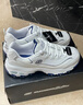 斯凯奇（Skechers）女鞋小白熊女士休闲鞋子厚底增高百搭运动软底老爹鞋女99999863 白色/海军蓝色/WNV 37.5 实拍图