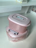 特百惠（Tupperware）微波层叠小方盒800ml加热学生上班族午餐饭盒便携便当盒柔糖粉 晒单实拍图