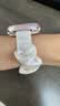 优束适用apple watch s10表带新款S11冰丝发圈夏天小香风女生腕带ultra苹果手表快拆s8/s7/s6/se配件 星光色【雪坊冰丝】 适用38/40/41/42表盘4~11代/se 实拍图